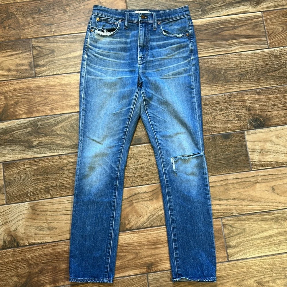 Madewell High rise slim boyfriend jean‎ sz 27, tag frayed - Picture 7 of 12